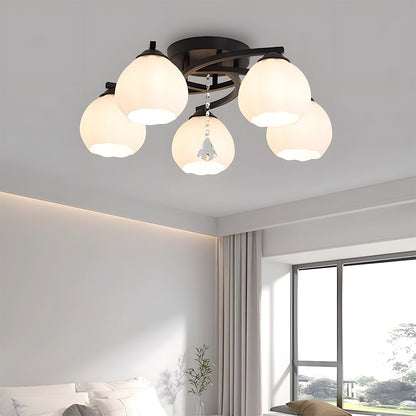 Glorix | LED-Deckenleuchte – Elegantes Kugelglas-Design für Wohnzimmer und Schlafzimmer 1