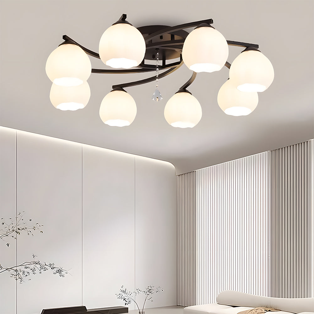 Glorix | LED-Deckenleuchte – Elegantes Kugelglas-Design für Wohnzimmer und Schlafzimmer 3