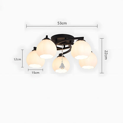 Glorix | LED-Deckenleuchte – Elegantes Kugelglas-Design für Wohnzimmer und Schlafzimmer 5