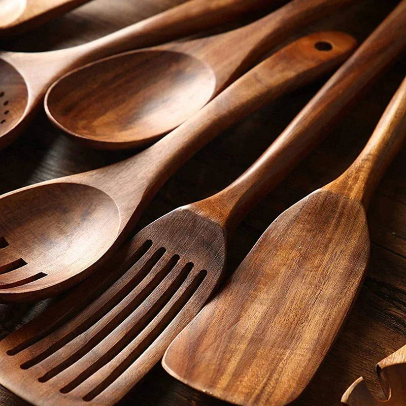 GreenGourmet | Teakholz-Küchenhelfer-Set kitchen apliances