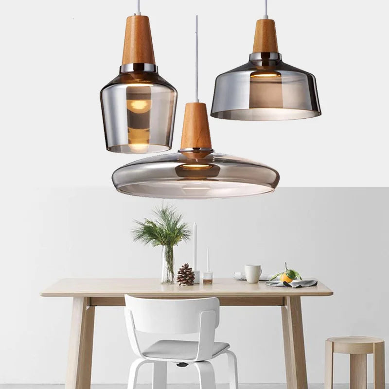 Aurora Eleganz - Moderne Nordic Glas-Hängeleuchte für Wohnräume