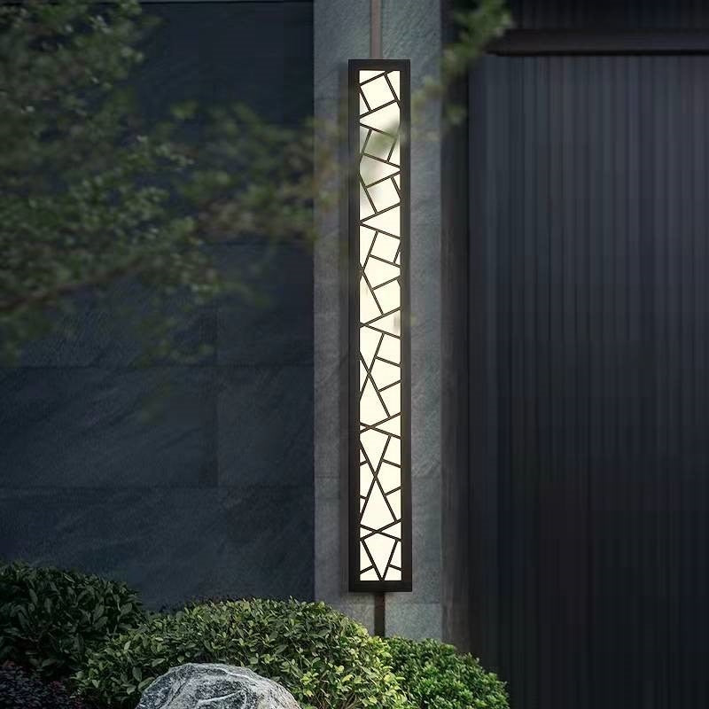 Schwarze LED Wandlampe aus Aluminium – Moderne Wandleuchte für Außenbereiche-5