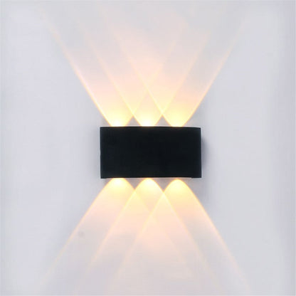 LumiGlow | Moderne wasserdichte LED-Wandleuchte für Innen- und Außenbereiche