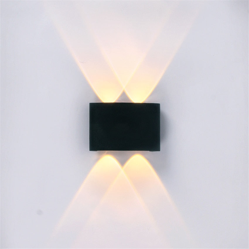 LumiGlow | Moderne wasserdichte LED-Wandleuchte für Innen- und Außenbereiche
