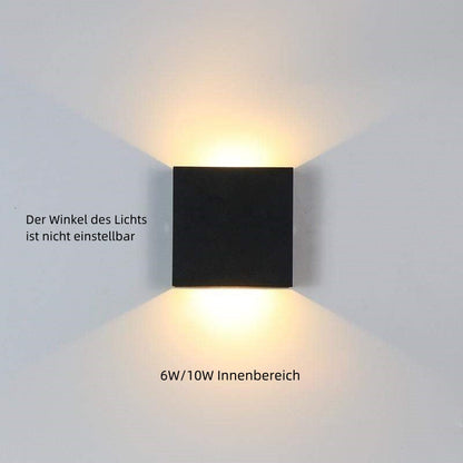 LumenLicht | Moderne LED Außenwandleuchte Weiß/Schwarz Metall für Garten & Flur