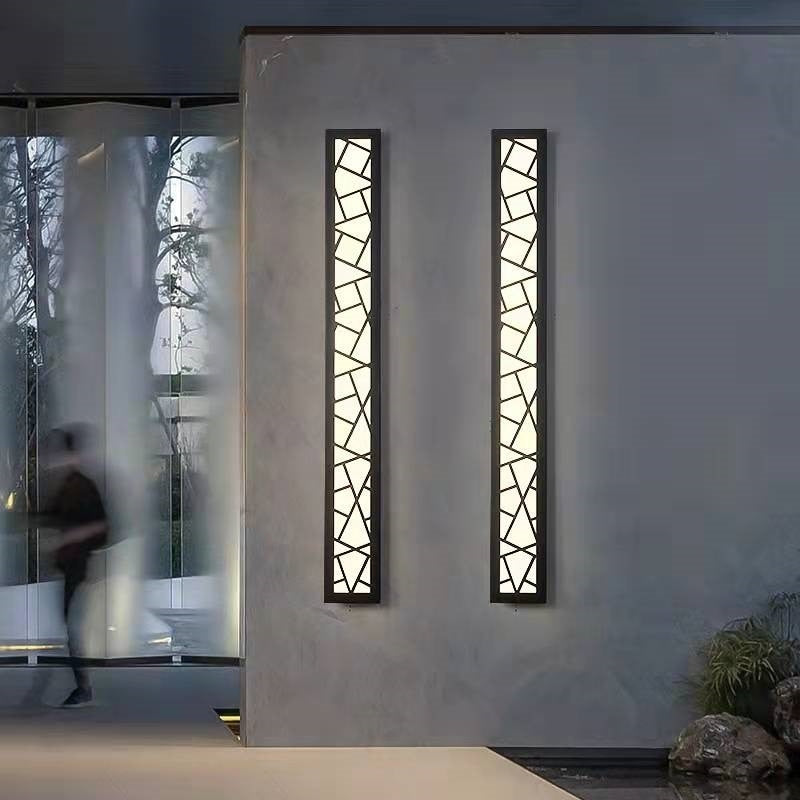 Schwarze LED Wandlampe aus Aluminium – Moderne Wandleuchte für Außenbereiche-6