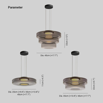 AuraGlanz | Moderne LED Glas Pendelleuchte
