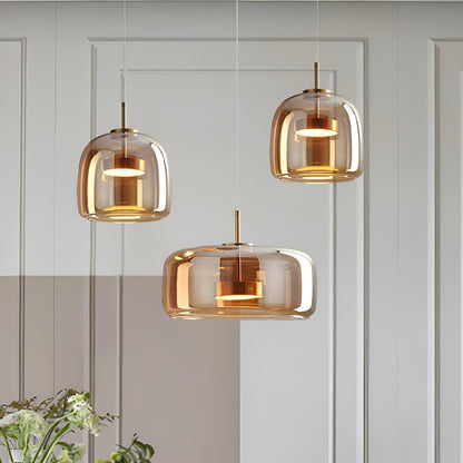 Hailora | Pendelleuchte – Handgefertigtes Rauchglas für Esszimmer und modernes Ambiente 4
