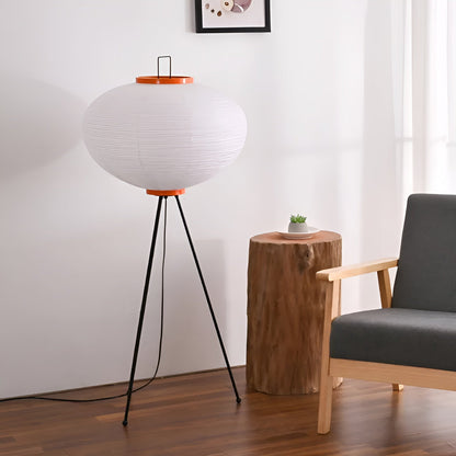 ZenGlow | Handgefertigte Stehleuchte aus Reispapier – Minimalistisches Design, warmes Ambientelicht, ideal für Wohnzimmer & Schlafzimmer