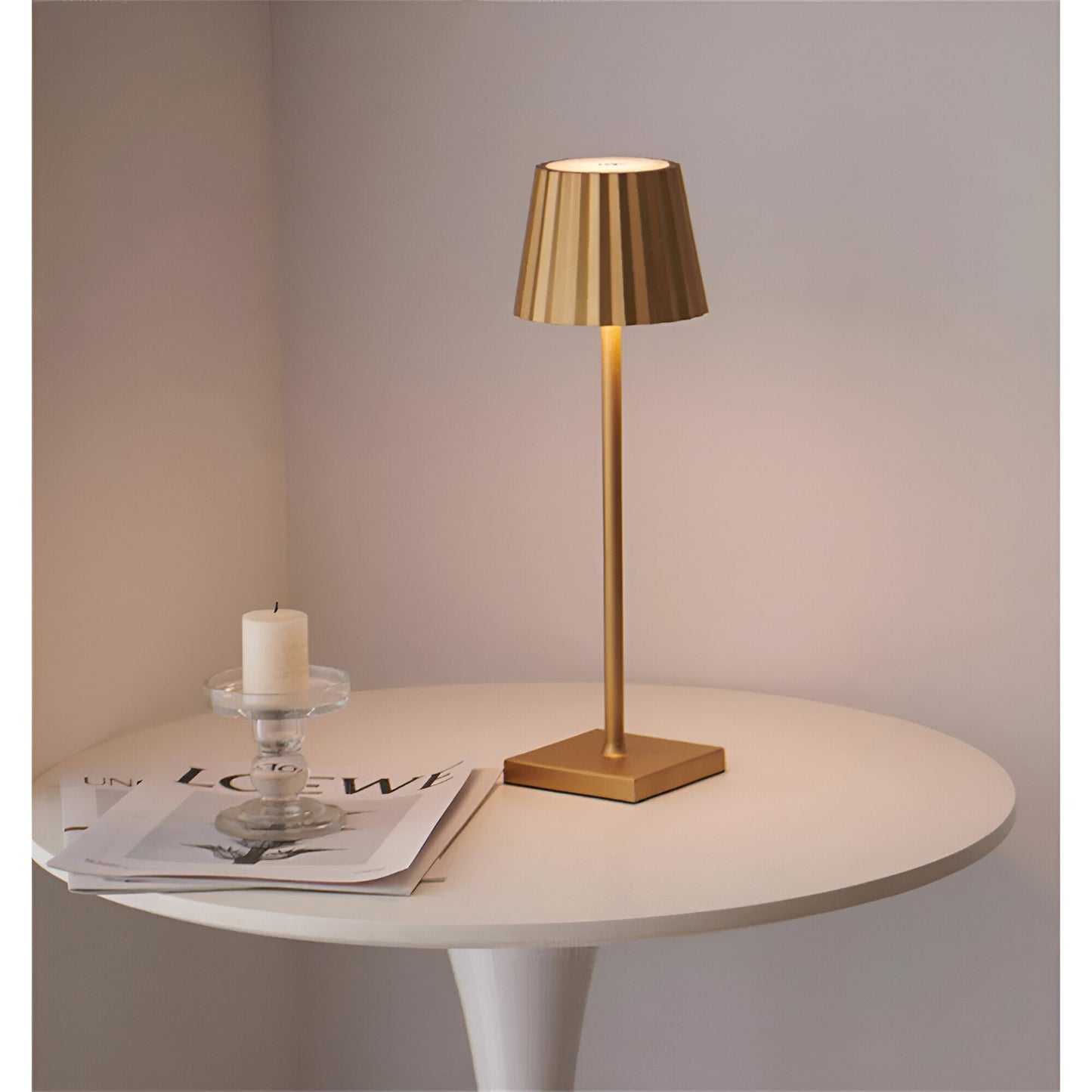 LumiTouch - Steuerbare, Wasserdichte, Wiederaufladbare, Kabellose LED-Tischlampe