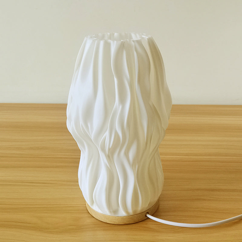 Étoile Lumière – Elegante 3D-Tischlampe in französischem Creme