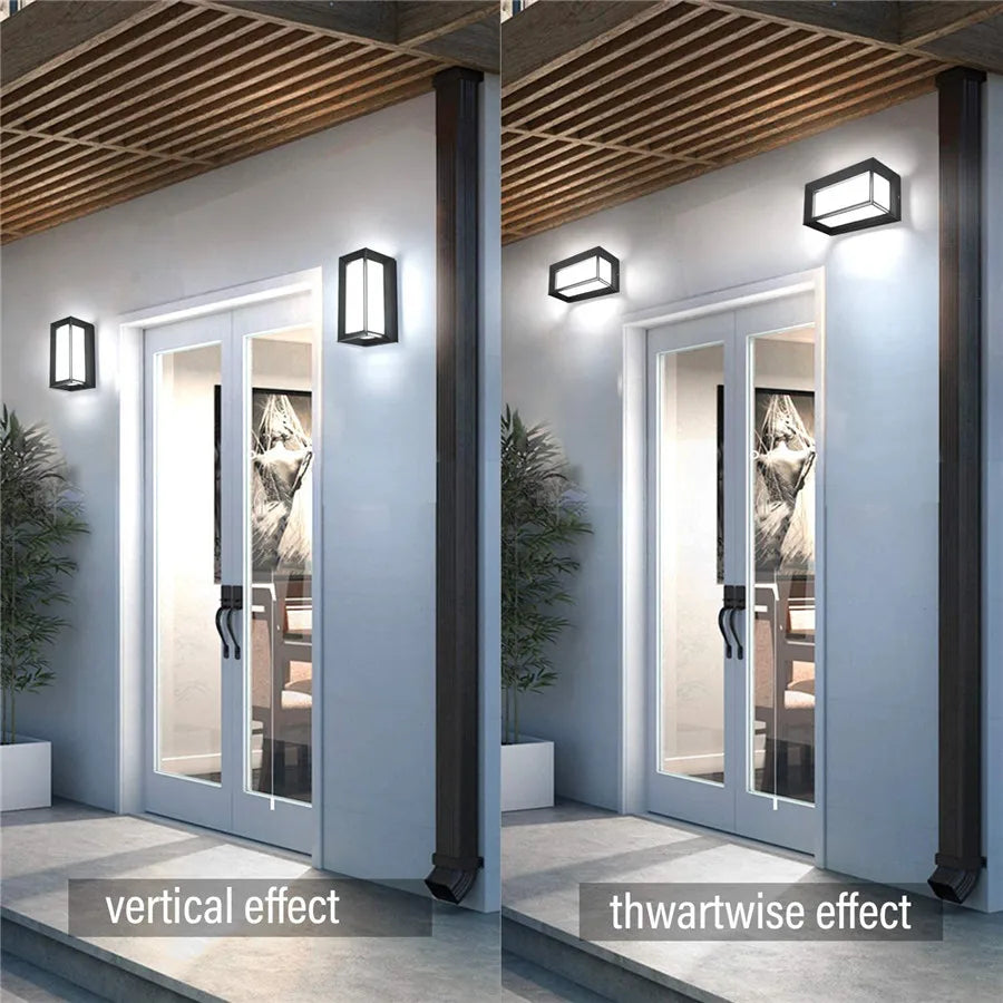 HimmelSchimmer Suny | Moderne LED-Außenwandleuchte aus Aluminium & Acryl – wetterfest, energieeffizient & optional mit Bewegungssensor für Garten und Terrasse