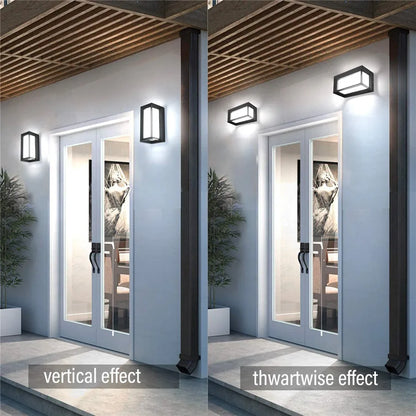 HimmelSchimmer Suny | Moderne LED-Außenwandleuchte aus Aluminium & Acryl – wetterfest, energieeffizient & optional mit Bewegungssensor für Garten und Terrasse