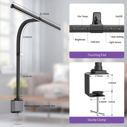 Architektenklemme Schreibtischlampe – Modernes LED-Licht für die Effizienz im Home Office