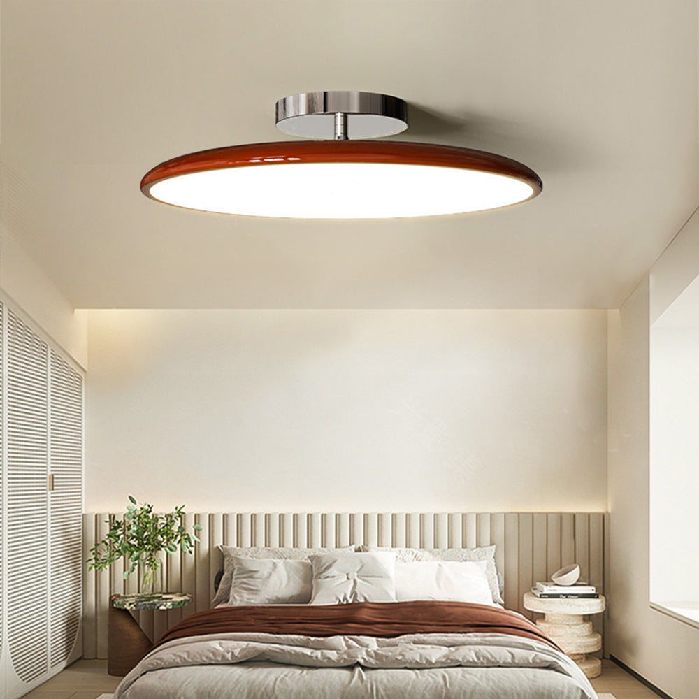 LichtKrone Vintage LED Deckenleuchte Glas Rot/Weiß/Grün Schlafzimmer