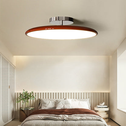 LichtKrone Vintage LED Deckenleuchte Glas Rot/Weiß/Grün Schlafzimmer