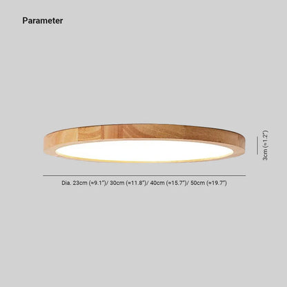 LichtHolz | Moderne LED Deckenleuchte – Minimalistisch, Stilvoll, Holzfarben für Wohn- und Schlafzimmer