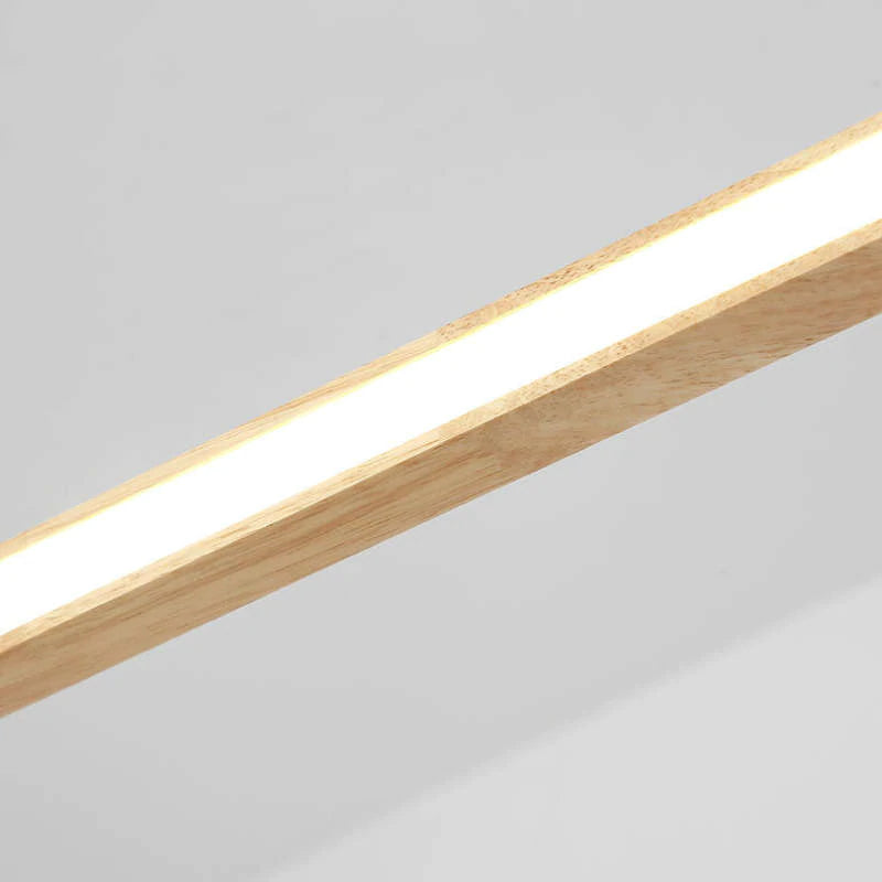 LichtGlanz Moderne Pendelleuchte Oval Holzfarbig Schlafzimmer Holz & Acryl Ceiling lights