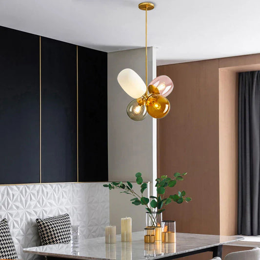 LuminescentLuster | Hängeleuchte mit Glasball Ceiling lights