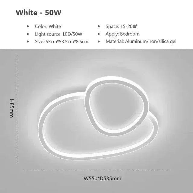 Lumivara | LED-Deckenleuchte – Modernes Design für Wohnzimmer und Schlafzimmer 6