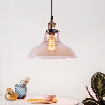 LumoAmber | Industrielle Antik Kuppel-Pendelleuchte Ceiling lights