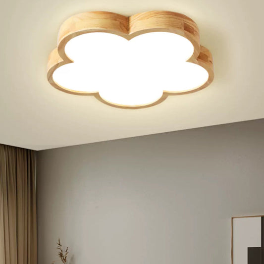 LumoNature | Modern Kreativ LED Deckenleuchte Holz Wohn/Schlaf/Kinderzimmer Ceiling lights