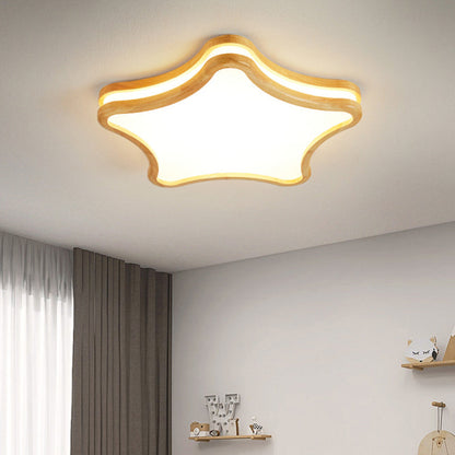 LumoNature | Modern Kreativ LED Deckenleuchte Holz Wohn/Schlaf/Kinderzimmer Ceiling lights