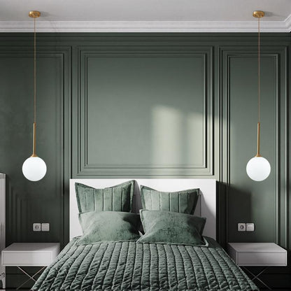 LumoSphere | Opal-Globus-Pendelleuchte Ceiling lights