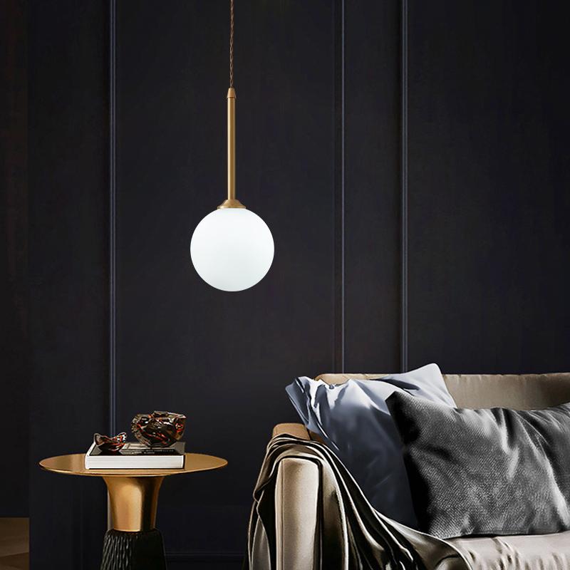 LumoSphere | Opal-Globus-Pendelleuchte Ceiling lights