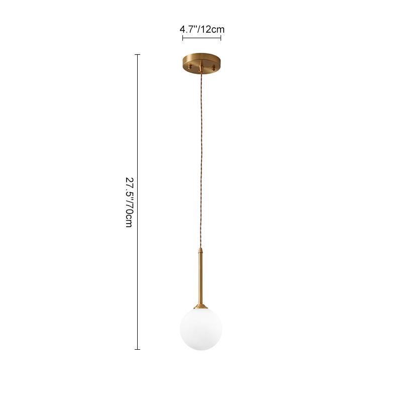 LumoSphere | Opal-Globus-Pendelleuchte Ceiling lights
