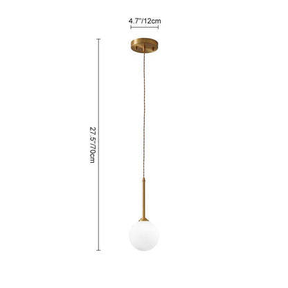 LumoSphere | Opal-Globus-Pendelleuchte Ceiling lights