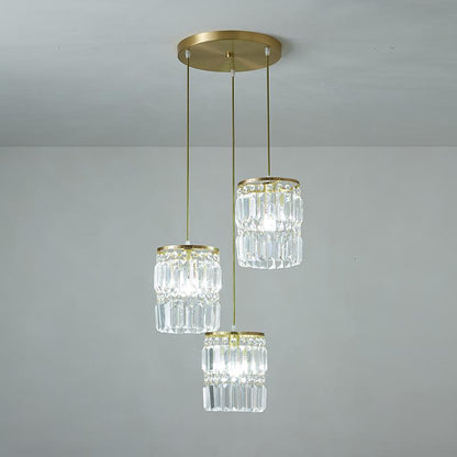 LumoViva | 3-Licht Klarglas-Pendelleuchte Ceiling lights