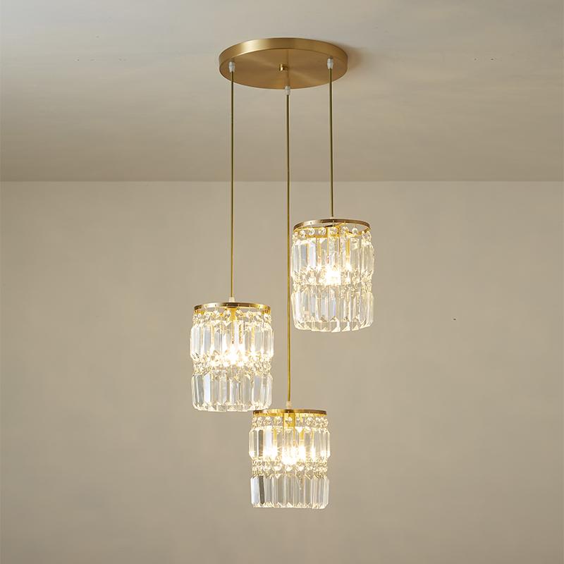 LumoViva | 3-Licht Klarglas-Pendelleuchte Ceiling lights