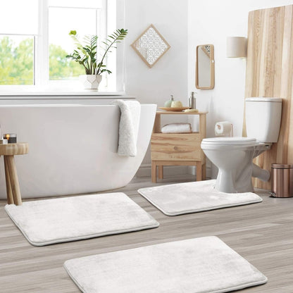 Lunaflo | Badmatte – 3-teiliges Set mit Rutschfester Unterseite und Memory Foam 6