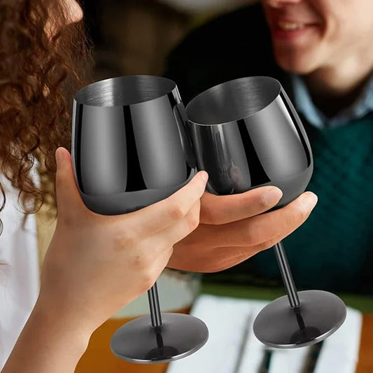 Lunara | Edelstahl-Weinglas – Elegantes Design mit Exzellenter Kälteleitfähigkeit 0