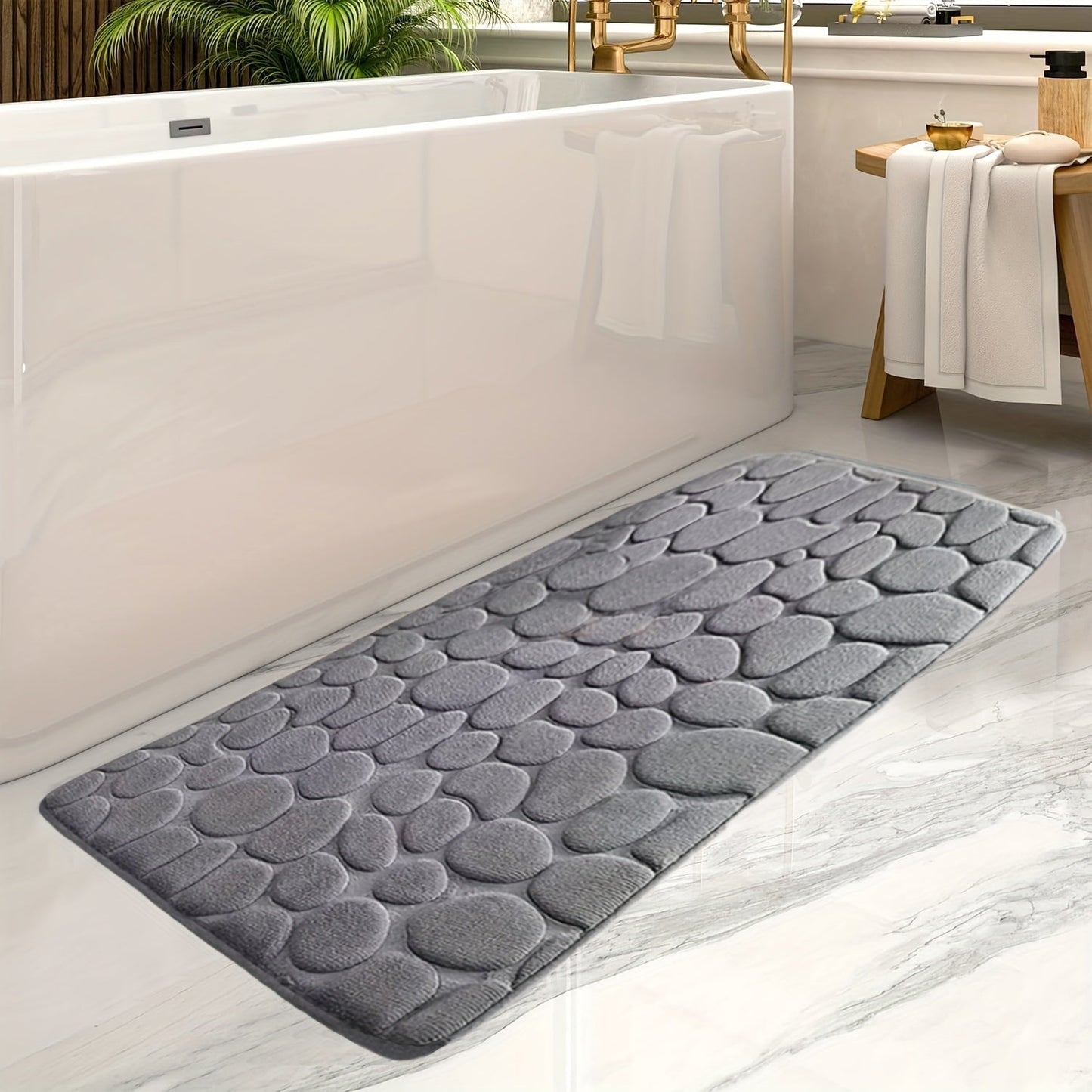 Lunaris | Badematte – Rutschfest und Maschinenwaschbar für Stil im Badezimmer 0