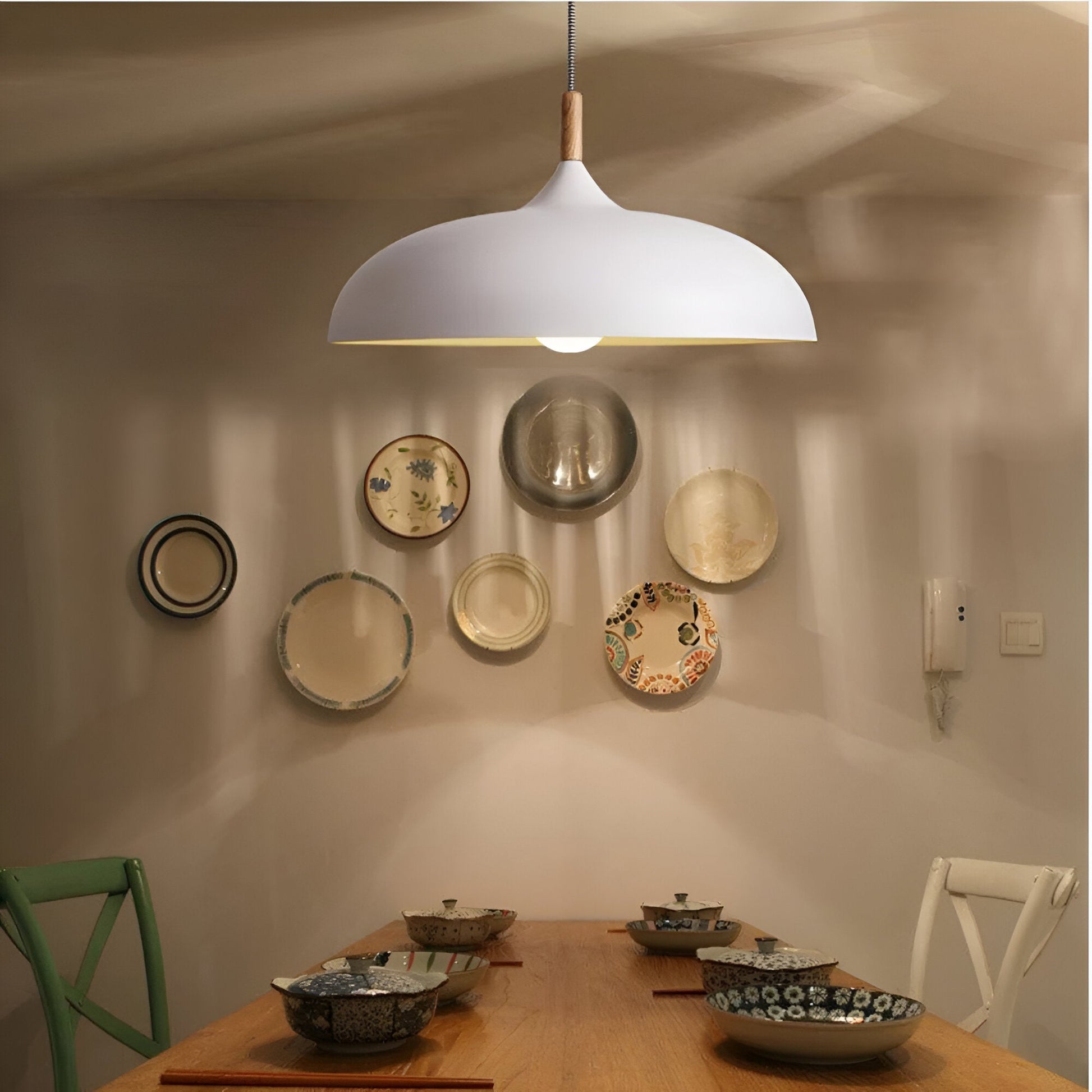 Lunaris | Pendelleuchte – Skandinavisches Design aus Holz für Esszimmer und Wohnzimmer 1