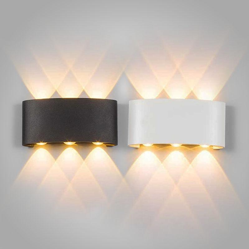 LumiGlow | Moderne wasserdichte LED-Wandleuchte für Innen- und Außenbereiche