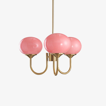 Zuckerstrahlen | Moderner Kronleuchter im Marshmallow-Design – Elegantes Glas, sanftes Licht & stilvolle Akzente für Wohn- und Esszimmer
