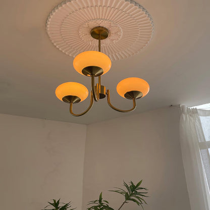 Zuckerstrahlen | Moderner Kronleuchter im Marshmallow-Design – Elegantes Glas, sanftes Licht & stilvolle Akzente für Wohn- und Esszimmer