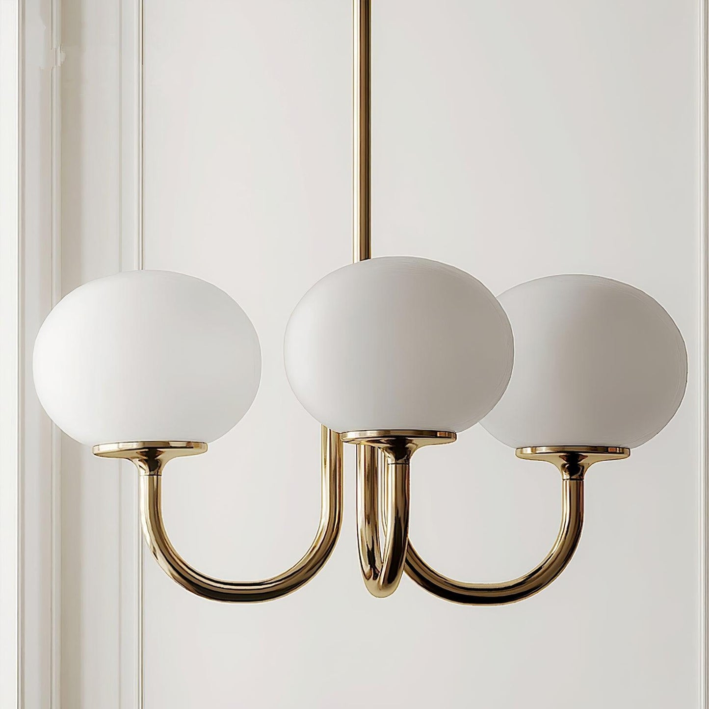 Zuckerstrahlen | Moderner Kronleuchter im Marshmallow-Design – Elegantes Glas, sanftes Licht & stilvolle Akzente für Wohn- und Esszimmer