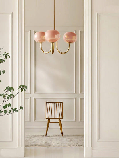 Zuckerstrahlen | Moderner Kronleuchter im Marshmallow-Design – Elegantes Glas, sanftes Licht & stilvolle Akzente für Wohn- und Esszimmer