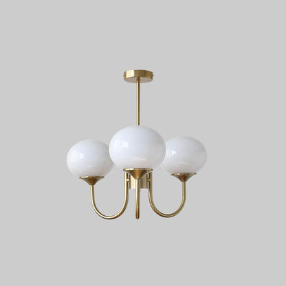 Zuckerstrahlen | Moderner Kronleuchter im Marshmallow-Design – Elegantes Glas, sanftes Licht & stilvolle Akzente für Wohn- und Esszimmer