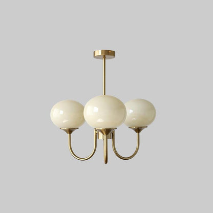 Zuckerstrahlen | Moderner Kronleuchter im Marshmallow-Design – Elegantes Glas, sanftes Licht & stilvolle Akzente für Wohn- und Esszimmer