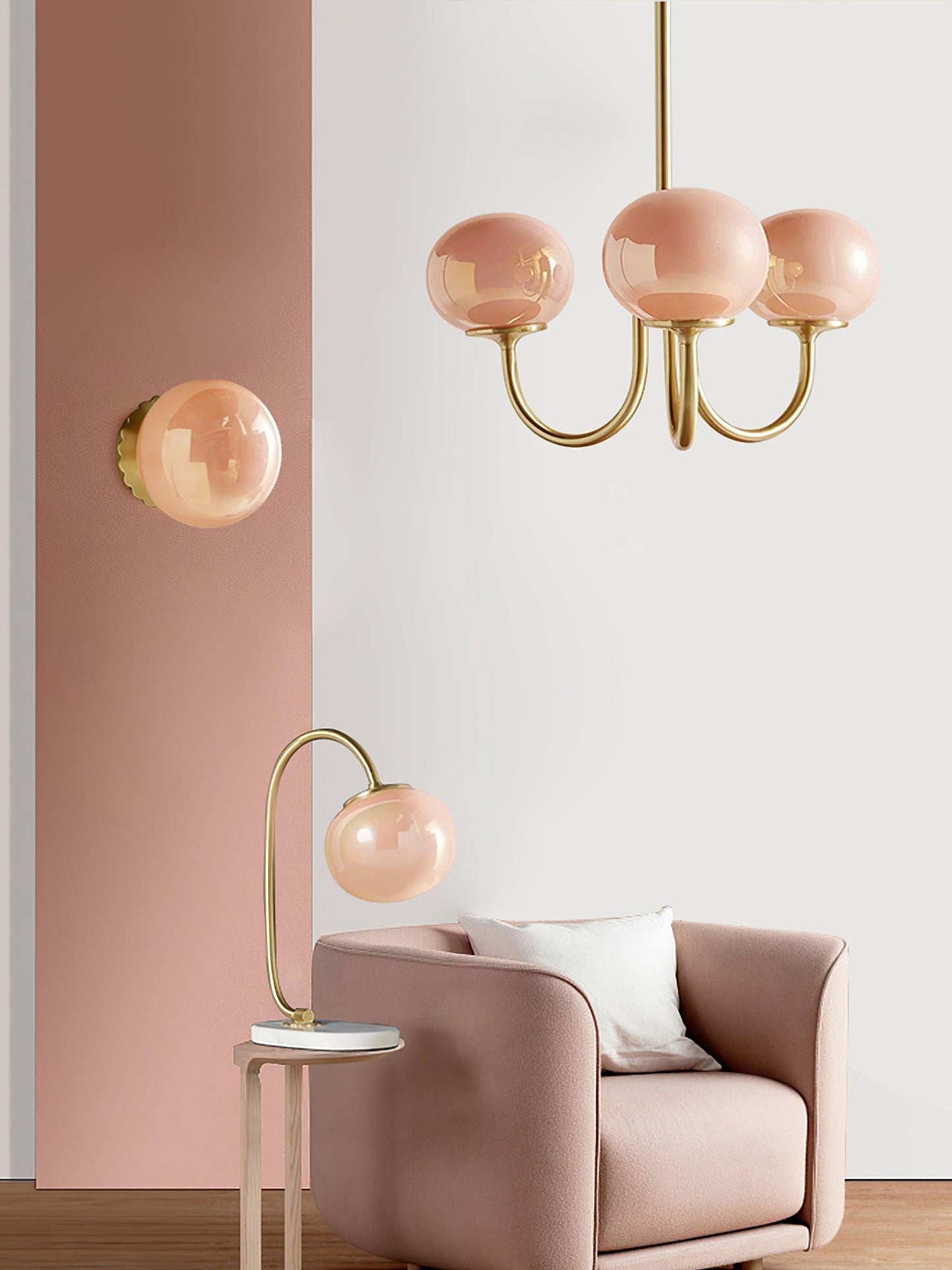 Zuckerstrahlen | Moderner Kronleuchter im Marshmallow-Design – Elegantes Glas, sanftes Licht & stilvolle Akzente für Wohn- und Esszimmer