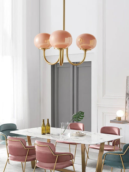Zuckerstrahlen | Moderner Kronleuchter im Marshmallow-Design – Elegantes Glas, sanftes Licht & stilvolle Akzente für Wohn- und Esszimmer