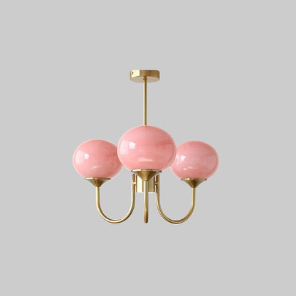 Zuckerstrahlen | Moderner Kronleuchter im Marshmallow-Design – Elegantes Glas, sanftes Licht & stilvolle Akzente für Wohn- und Esszimmer