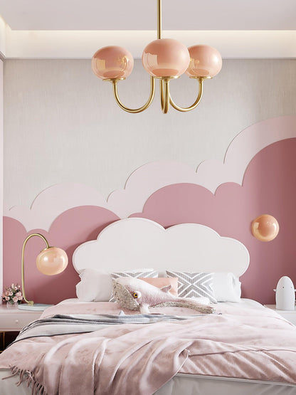 Zuckerstrahlen | Moderner Kronleuchter im Marshmallow-Design – Elegantes Glas, sanftes Licht & stilvolle Akzente für Wohn- und Esszimmer