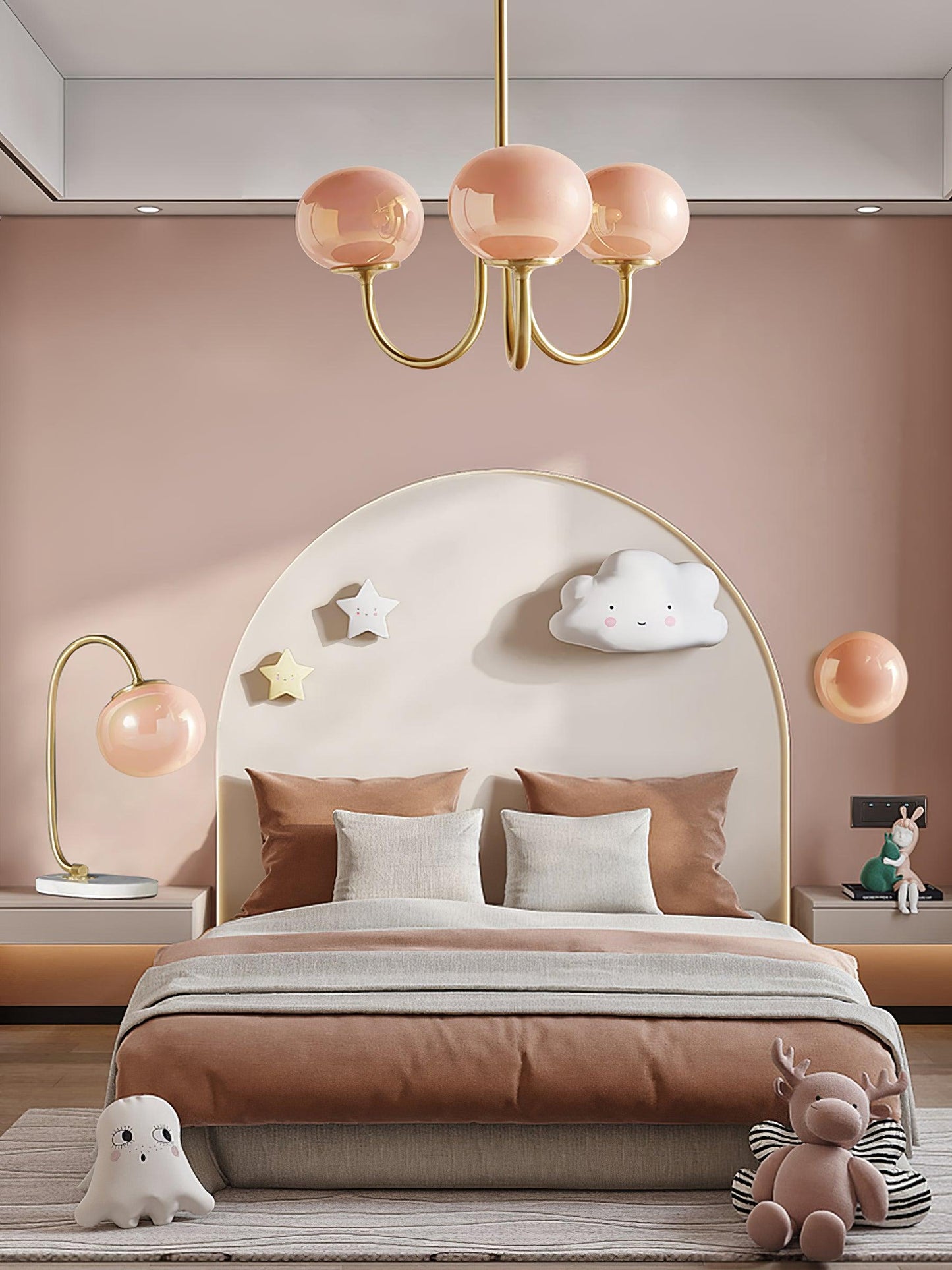 Zuckerstrahlen | Moderner Kronleuchter im Marshmallow-Design – Elegantes Glas, sanftes Licht & stilvolle Akzente für Wohn- und Esszimmer