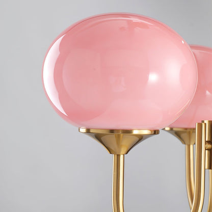 Zuckerstrahlen | Moderner Kronleuchter im Marshmallow-Design – Elegantes Glas, sanftes Licht & stilvolle Akzente für Wohn- und Esszimmer